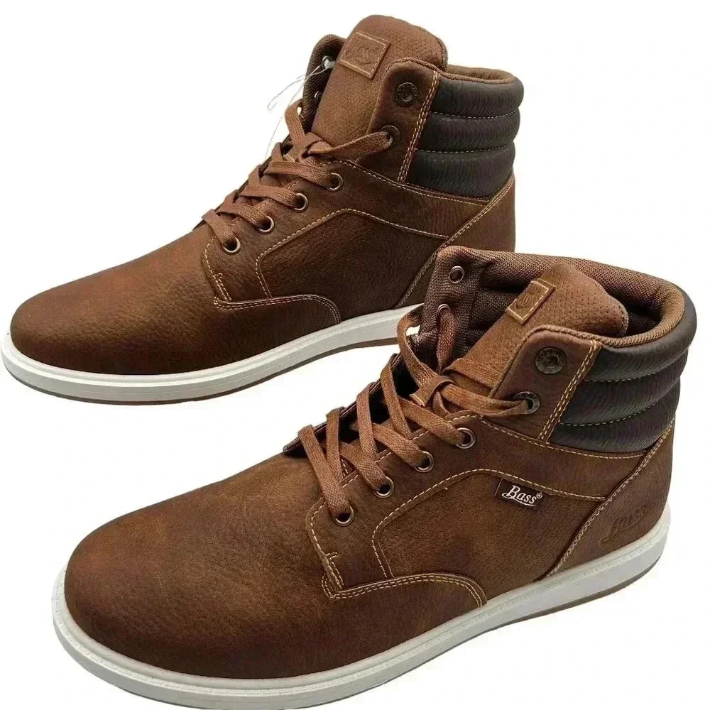 G.H.Bass NEW Mens 12 Walking Casual Lace Up Ankle Desert Boots 2 Tone Brown Tan